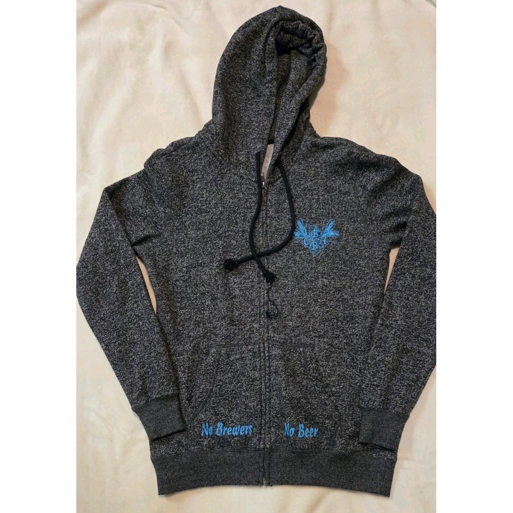 BEAR HANDS BREWING COMPANY PUTNAM, CT WOMENS FULL ZIP HOODED JACKET SIZE LARGE